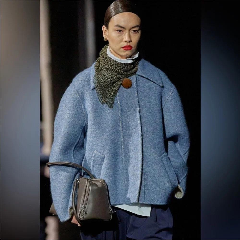 Like new Tory Burch Snap-Front Double-Face Wool $1,798